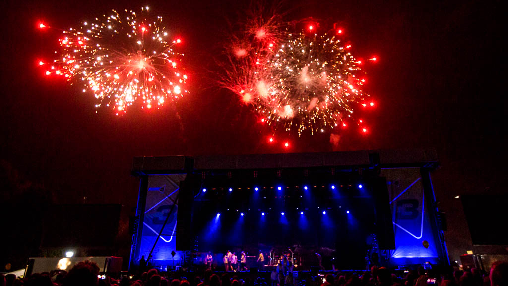 Was für ein geiles Bild! Das große Feuerwerk zum Ende vom BAYERN 3 Dorffest © BAYERN 3